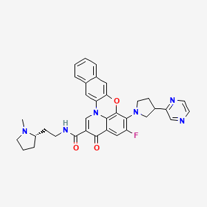 molecular formula C35H33FN6O3 B1678621 Quarfloxin CAS No. 865311-47-3