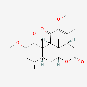 molecular formula C22H28O6 B1678622 Quassin CAS No. 76-78-8