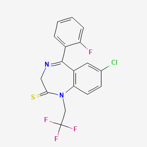 molecular formula C17H11ClF4N2S B1678626 Quazepam CAS No. 36735-22-5