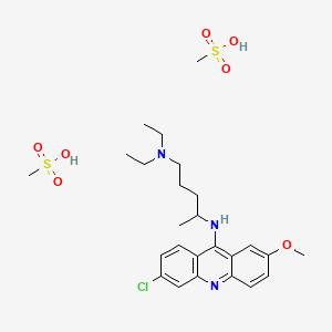 molecular formula C25H38ClN3O7S2 B1678642 Quinacrine methanesulfonate CAS No. 316-05-2
