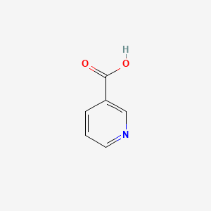 molecular formula C5H4NCOOH<br>C6H5NO2 B1678673 Niacin CAS No. 59-67-6