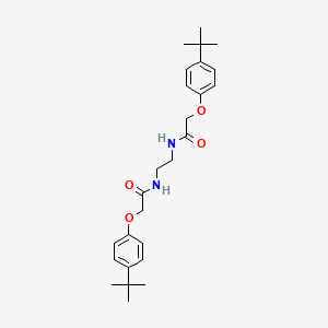 molecular formula C26H36N2O4 B1678677 N,N'-(Ethane-1,2-diyl)bis(2-(4-(tert-butyl)phenoxy)acetamide) CAS No. 494830-67-0
