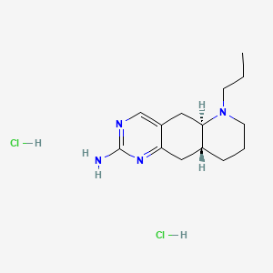 molecular formula C14H24Cl2N4 B1678683 Quinelorane hydrochloride CAS No. 97548-97-5