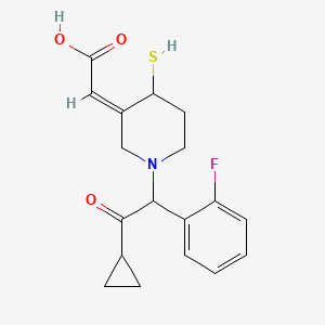 molecular formula C18H20FNO3S B1678693 Prasugrel metabolite CAS No. 204204-73-9