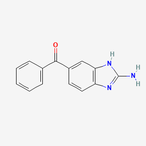 molecular formula C14H11N3O B1678702 2-Amino-5-benzoylbenzimidazole CAS No. 52329-60-9