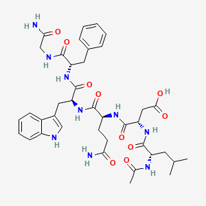 B1678712 Ac-Leu-Asp-Gln-Trp-Phe-Gly-NH2 CAS No. 129809-09-2