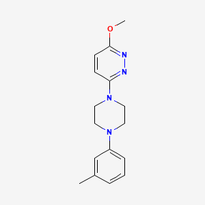 molecular formula C16H20N4O B1678722 3-Methoxy-6-[4-(3-methylphenyl)-1-piperazinyl]pyridazine CAS No. 100241-46-1