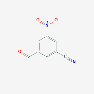 molecular formula C9H6N2O3 B167873 3-Acetyl-5-nitrobenzonitrile CAS No. 10186-34-2