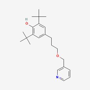 molecular formula C23H33NO2 B1678735 Nicanartine CAS No. 150443-71-3