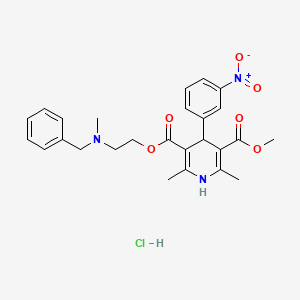 molecular formula C26H30ClN3O6 B1678739 盐酸尼卡地平 CAS No. 54527-84-3