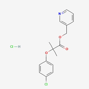 molecular formula C16H17Cl2NO3 B1678750 Nicofibrate hydrochloride CAS No. 17413-51-3