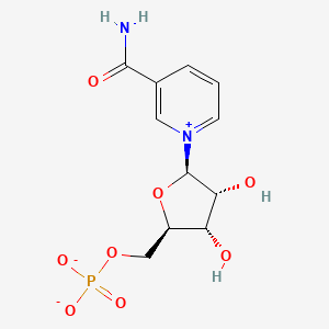 molecular formula C11H15N2O8P B1678756 Fosribnicotinamide CAS No. 1094-61-7