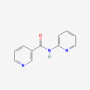 molecular formula C11H9N3O B1678757 Nicotinamide, N-(2-pyridyl)- CAS No. 13160-07-1