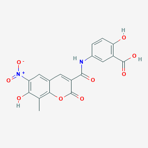 molecular formula C18H12N2O9 B1678764 Nicousamide 