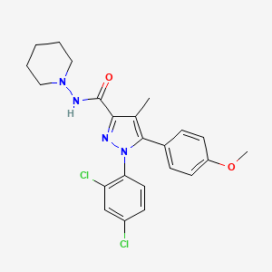 molecular formula C23H24Cl2N4O2 B1678766 Nida-41020 CAS No. 502486-89-7