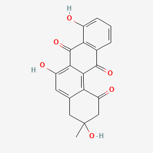 molecular formula C19H14O6 B1678784 3,6,8-Trihydroxy-3-methyl-2,4-dihydrobenzo[a]anthracene-1,7,12-trione CAS No. 28399-50-0