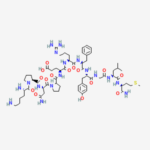 molecular formula C62H95N17O15S B1678804 H-Lys-Pro-Asn-DL-Pro-Glu-Arg-Phe-Tyr-Gly-Leu-Met-NH2 CAS No. 139446-71-2