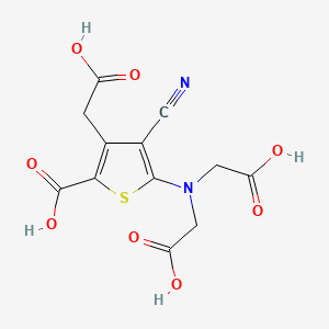 molecular formula C12H10N2O8S B1678806 Ranelic Acid CAS No. 135459-90-4