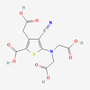 molecular formula C12H10N2O8S B1678806 Ranelic acid CAS No. 135459-90-4