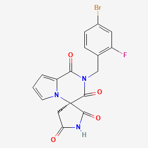 molecular formula C17H11BrFN3O4 B1678808 Ranirestat CAS No. 147254-64-6