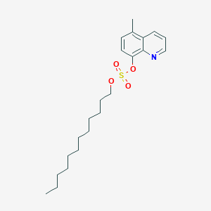 molecular formula C22H33NO4S B167881 Dodecyl 5-methyl-8-quinolyl sulphate CAS No. 1696-81-7
