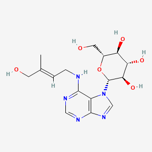 molecular formula C16H23N5O6 B1678812 trans-Zeatin-7-beta-D-glucoside CAS No. 38165-56-9