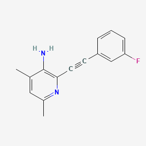 molecular formula C15H13FN2 B1678816 Adx 10059 CAS No. 757950-09-7