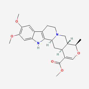 molecular formula C23H28N2O5 B1678826 Rauvanin CAS No. 3148-42-3