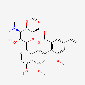 molecular formula C31H33NO9 B1678828 Ravidomycin CAS No. 74622-75-6