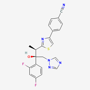molecular formula C22H17F2N5OS B1678830 Ravuconazole CAS No. 182760-06-1