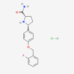 molecular formula C18H20ClFN2O2 B1678832 Vixotrigine Hydrochloride CAS No. 934240-31-0