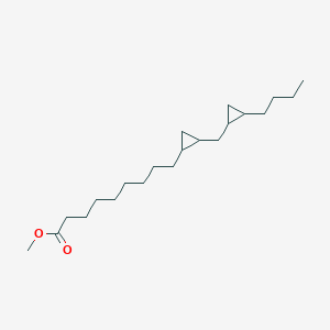 molecular formula C21H38O2 B167884 Methyl 9-[2-[(2-butylcyclopropyl)methyl]cyclopropyl]nonanoate CAS No. 10152-69-9