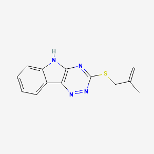molecular formula C13H12N4S B1678851 3-(2-methylprop-2-enylsulfanyl)-5H-[1,2,4]triazino[5,6-b]indole CAS No. 328023-11-6