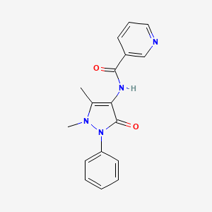 molecular formula C17H16N4O2 B1678857 尼芬那宗 CAS No. 2139-47-1