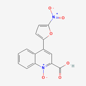 molecular formula C14H8N2O6 B1678863 Nifuroquine CAS No. 57474-29-0