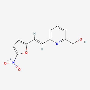 molecular formula C12H10N2O4 B1678866 Nifurpirinol CAS No. 13411-16-0