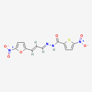 molecular formula C12H8N4O6S B1678868 Nifurzide CAS No. 39978-42-2