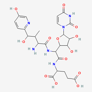 molecular formula C25H32N6O13 B1678876 Nikkomycin J CAS No. 77368-59-3