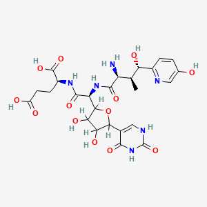 molecular formula C25H32N6O13 B1678878 Nikkomycin pseudo-J CAS No. 120796-22-7