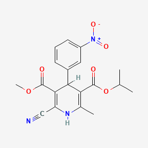 molecular formula C19H19N3O6 B1678883 Nilvadipine CAS No. 75530-68-6
