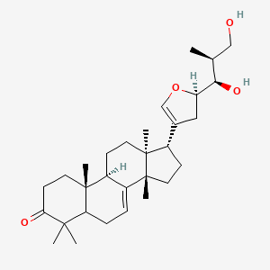 molecular formula C30H46O4 B1678884 (9R,10R,13S,14S,17R)-17-[(2R)-2-[(1R,2S)-1,3-dihydroxy-2-methylpropyl]-2,3-dihydrofuran-4-yl]-4,4,10,13,14-pentamethyl-1,2,5,6,9,11,12,15,16,17-decahydrocyclopenta[a]phenanthren-3-one CAS No. 105532-11-4
