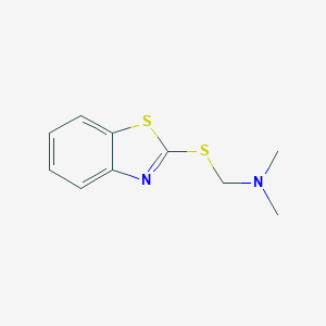 molecular formula C10H12N2S2 B167889 Benzothiazole, 2-(dimethylaminomethyl)thio- CAS No. 10220-35-6