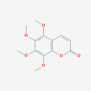 molecular formula C13H14O6 B016789 5,6,7,8-Tetramethoxycoumarin CAS No. 56317-15-8
