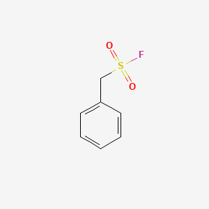 molecular formula C7H7FO2S B1678907 PMSF (Phenylmethylsulfonyl fluoride) CAS No. 329-98-6