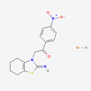 molecular formula C15H16BrN3O3S B1678913 p-nitro-Pifithrin-alpha CAS No. 389850-21-9