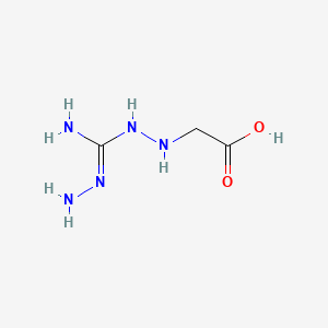 molecular formula C3H9N5O2 B1678918 Acetic acid, (2-(hydrazinoiminomethyl)hydrazino)- CAS No. 179474-62-5