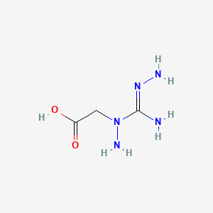 molecular formula C3H9N5O2 B1678924 Acetic acid, (1-(hydrazinoiminomethyl)hydrazino)- CAS No. 179474-69-2