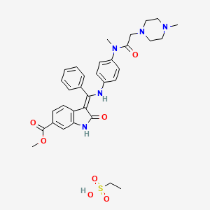 molecular formula C33H39N5O7S B1678937 Nintedanib esylate CAS No. 656247-18-6