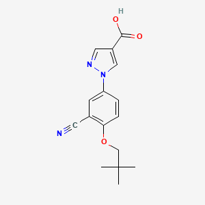 molecular formula C16H17N3O3 B1678940 Niraxostat CAS No. 206884-98-2