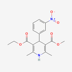 molecular formula C18H20N2O6 B1678957 Nitrendipine CAS No. 39562-70-4